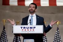 Donald Trump Jr delivered a keynote address at the opening night of the 2020 Republican National Convention