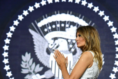 First Lady Melania Trump -- seen here during 2020 Independence Day celebrations at Mount Rushmore -- will vouch for her husband Donald Trump on night two of the Republican National Convention