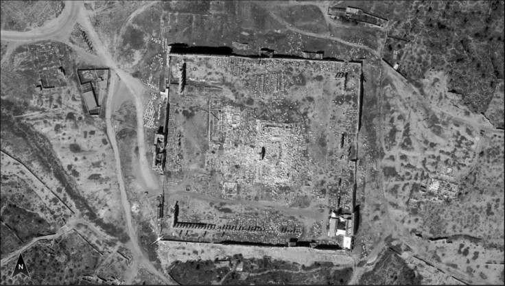 The Israeli defence ministry's undated satellite pictures show the ancient Roman city of Palmyra in the Syrian desert in high precision