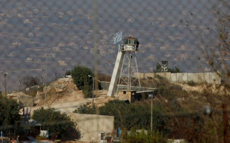 The Lebanese village of Mays al-Jabal with its UN watchtower lies just a stone's throw across the border from the Israeli kibbutz of Manara