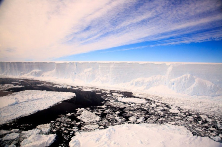 Melt water running into deep fissures caused by warming air is undermining the structural integrity of Antarctica's ice shelves