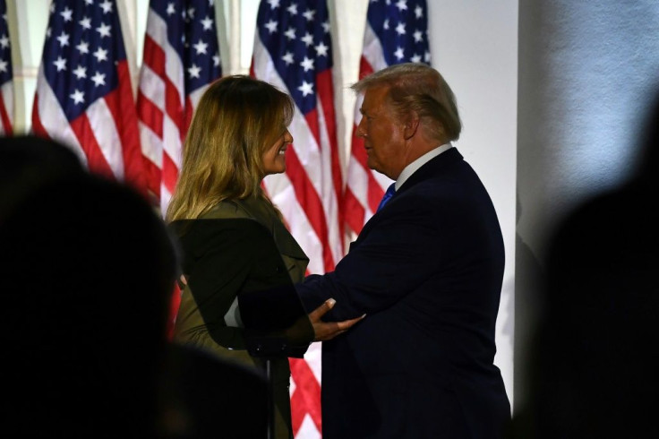 First Lady Melania Trump gave President Donald Trump a boost Tuesday with the main convention speech