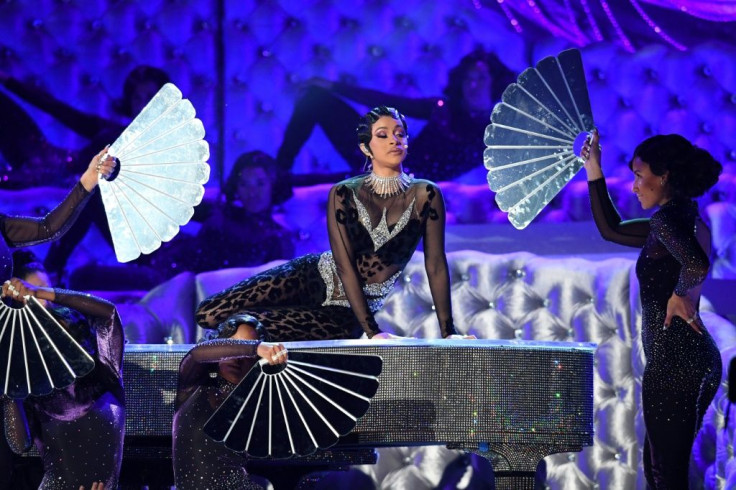 US rapper Cardi B, shown here performing at the 2019 Grammys, has drawn praise and criticism for her unabashed celebration of female sexuality