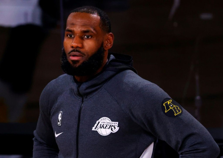 Los Angeles Lakers superstar LeBron James (pictured August 18, 2020) voiced solidarity with the boycott in a tweet, writing,  "WE DEMAND CHANGE. SICK OF IT"