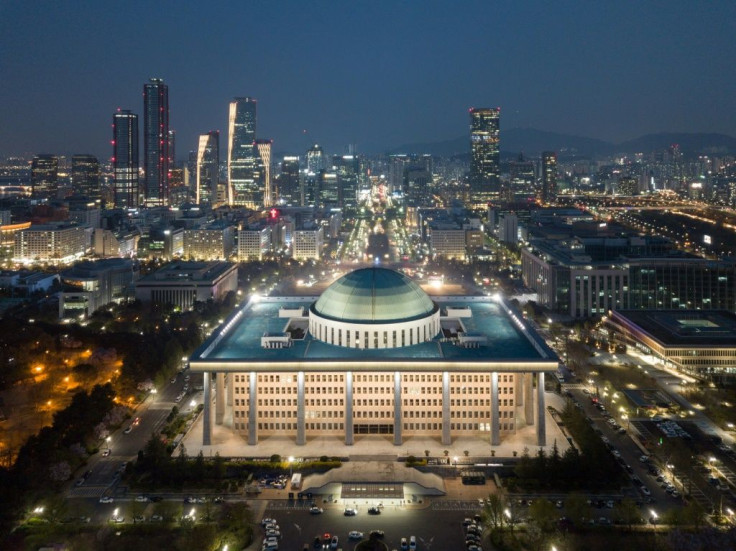 South Korea's National Assembly building was closed as a coronavirus precaution