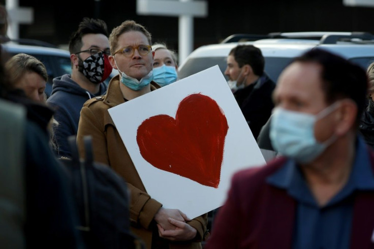 Members of the public had gathered in frontÂ of the High Court in Christchurch to support relatives of victims killed in the 2019 twin mosque shootings