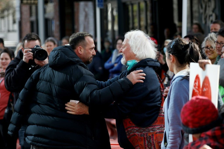 Muslims and non-Muslims cheered and sang outside the Christchurch High Court as the mosque shooter was sentenced