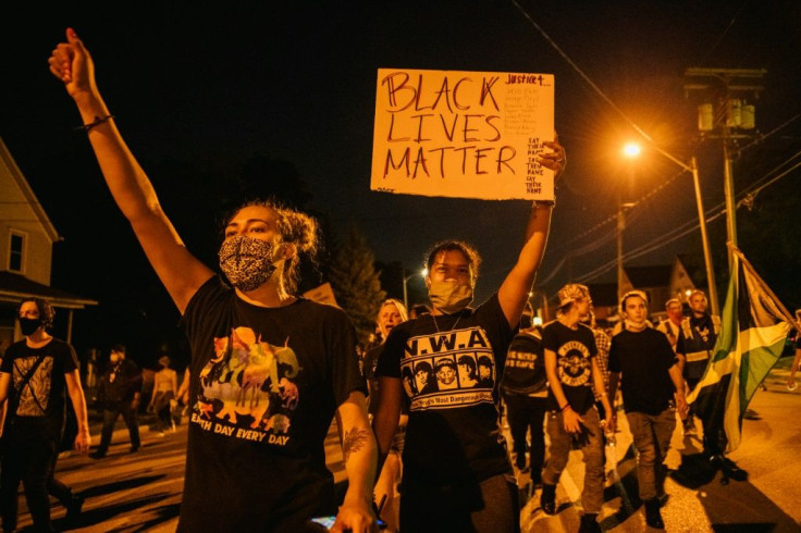 Protestors in Kenosha, Wisconsin