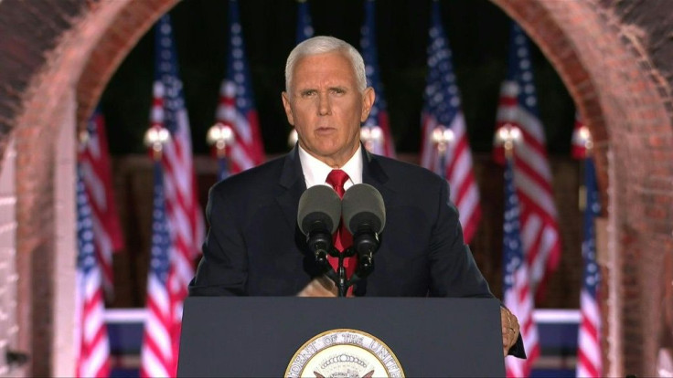 Mike Pence takes center stage at the Republican National Convention with a speech from Fort McHenry, in Baltimore, to warn voters they "won't be safe in Joe Biden's America" -- and cast Trump as their pro