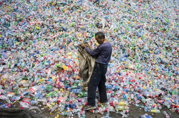 Before it clamped down on plastic waste imports, China processed almost half of the world's plastic waste (picture is from the outskirts of Beijing in 2015)