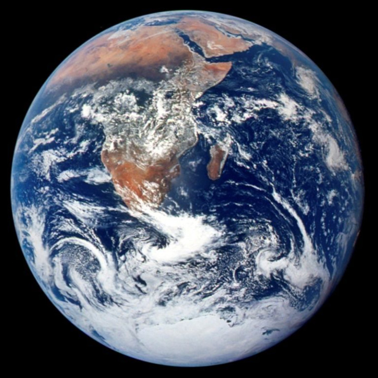 This NASA image obtained April 21, 2020 shows a view of the Earth as seen by the Apollo 17 crew traveling toward the moon