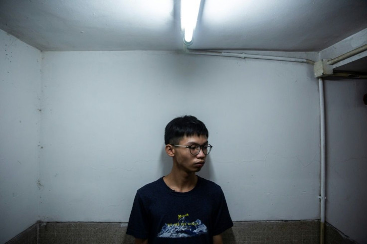 Tony Chung, 19, was arrested alongside three others on July 29 for allegedly inciting secession