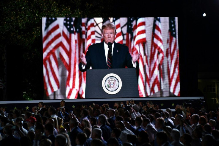 Donald Trump trampled over long-running presidential custom to separate the White House from political campaigning, laying out some 1,500 white chairs and two giant video screens for his nomination speech