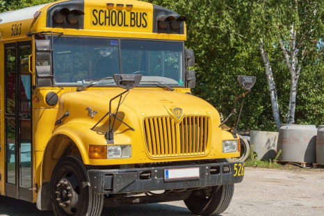 maskless autistic kid school bus