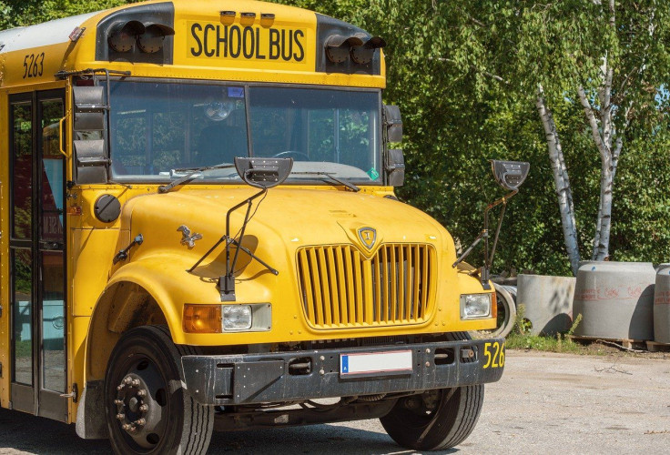 maskless autistic kid school bus