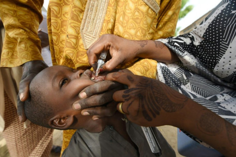 Vaccination programmes like this one in Nigeria in 2017 eradicated wild poliovirus in Africa but vaccine-derived polio still poses a threat in many countries