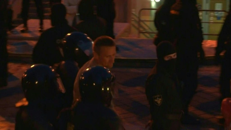 IMAGES Around twenty people demonstrating against the disputed reelection of Belarusian President Alexander Lukashenko are arrested during a protest attended by roughly 1,000 people on Minsk's Independence Square, which has been the scene of unprecedented