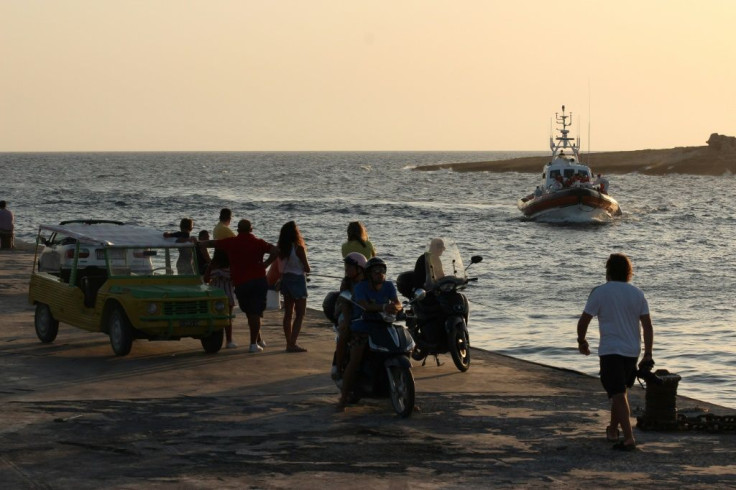 An Italian coastguard vessel took 49 of the most vulnerable rescued migrants to the port of Lampedusa