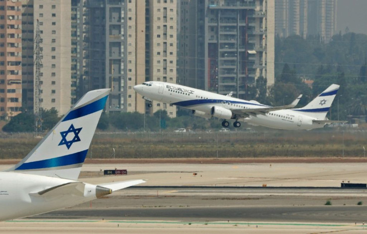 An El Al airliner carrying a US-Israeli delegation to the UAE following the normalisation accord lifts off in the first-ever commercial flight from Israel to the UAE