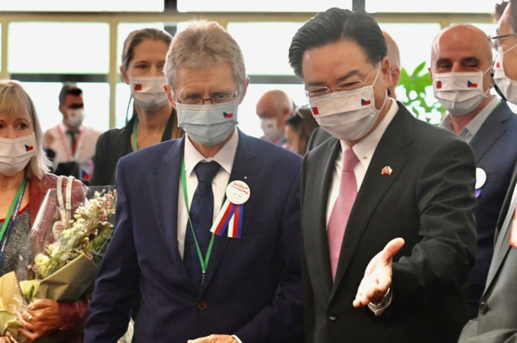 A delegation led by Czech Senate speaker Milos Vystrcil arrived in Taiwan on Sunday, angering China