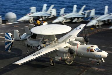 US Navy Hawkeye aircraft