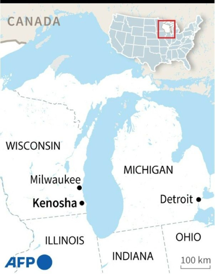 Map locating Kenosha in the US state of Wisconsin.