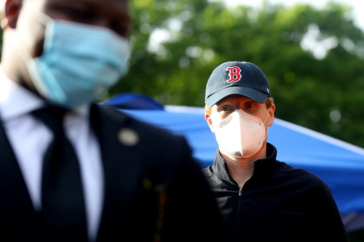 Joe Kennedy, seen here at a Black Lives Matter protest in Boston in June, 2020, is the grandson of Robert Kennedy