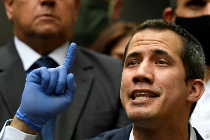 Venezuelan opposition leader Juan Guaido, pictured in June 2020, has called the pardons "a trap"
