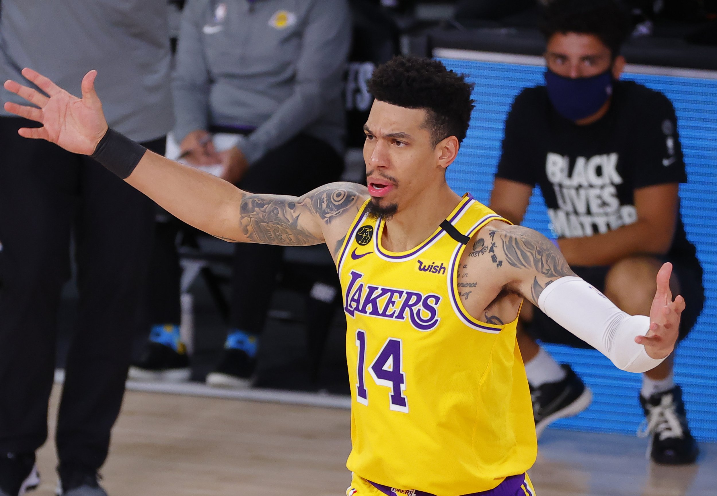 Danny green hot sale lakers jersey