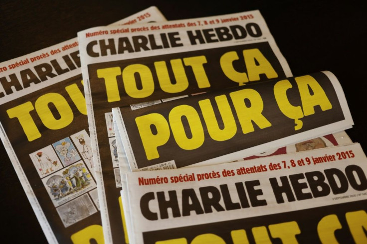 Charlie Hebdo reprinted its cartoon of Mohammed under the headline 'All of this, just for that'