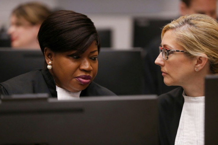 The United States placed sanctions on International Criminal Court prosecutor Fatou Bensouda (L)