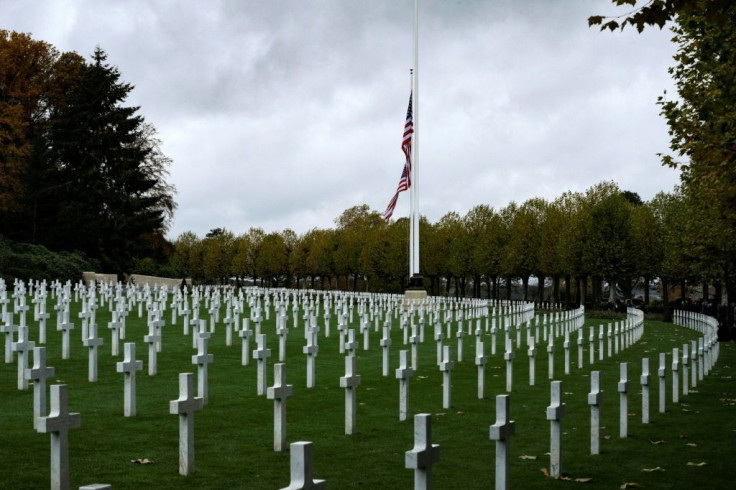 Tombs at the Aisne-Marne American Cemetery and Memorial in Belleau, outside Paris: President Donald Trump  referred to the WWI US servicemen buried there as 'losers' for getting killed, according to a report in the Atlantic magazine