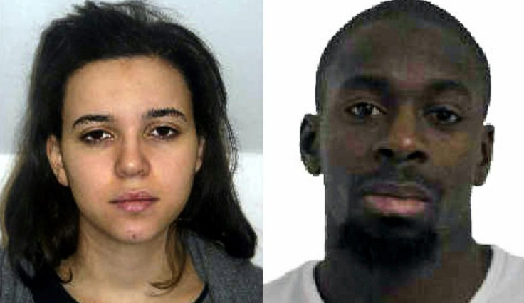 Photo montage published by the French police Janvier 9 2015 of Amedy Coulibaly and his partner Hayat Boumedienne