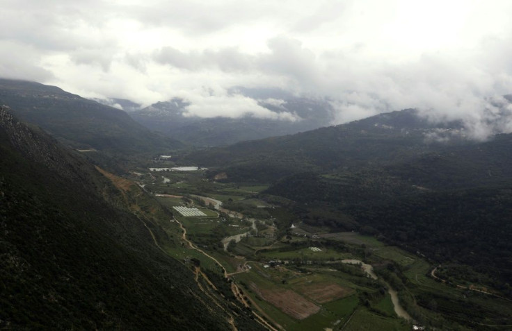 Lebanon's Awwali river which crosses through the Bisri valley south of Beirut is pictured in April 2019