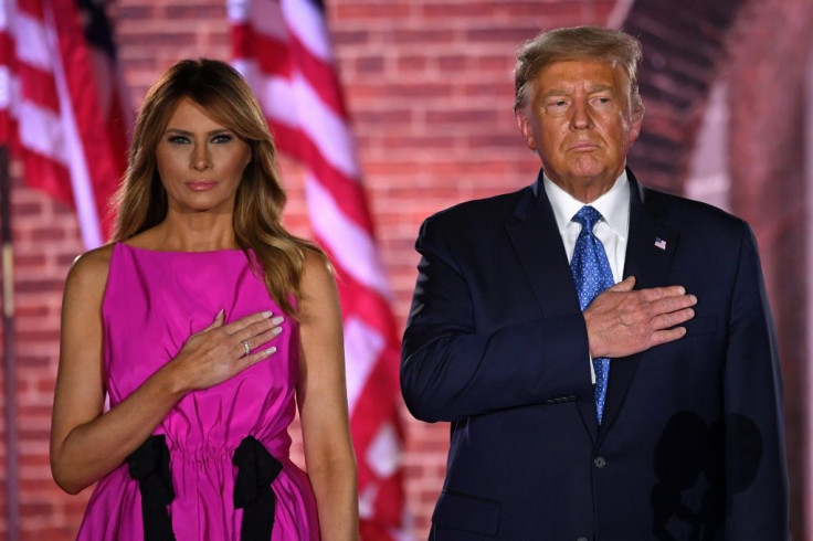 In a rare public statement, US first lady Melania Trump said the allegations about her husband published by The Atlantic magazine -- that he called fallen US Marines "losers" and "suckers" -- were false