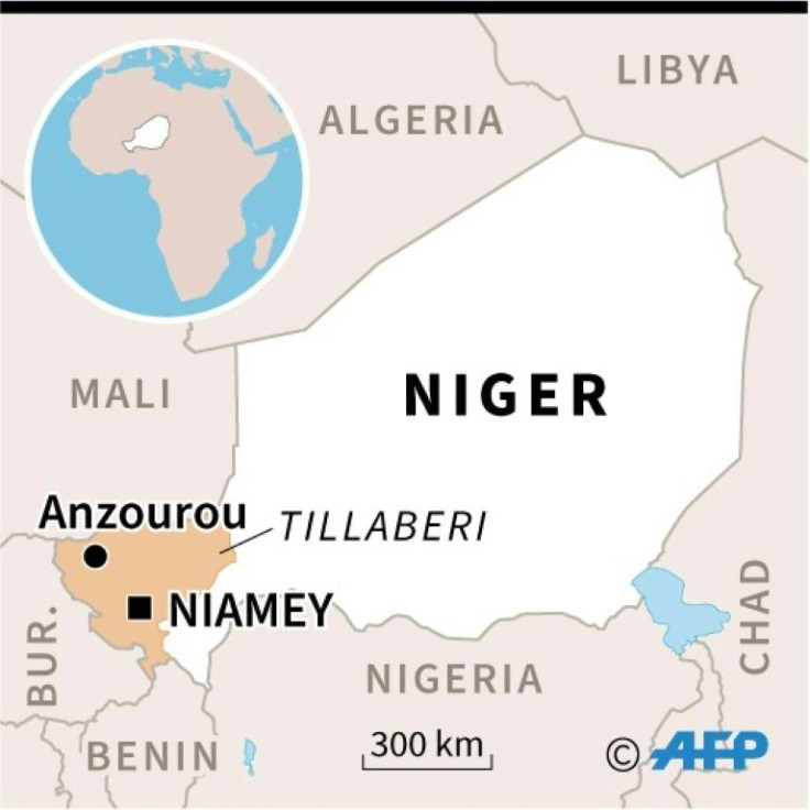 Map of Niger locating the Tillaberi region