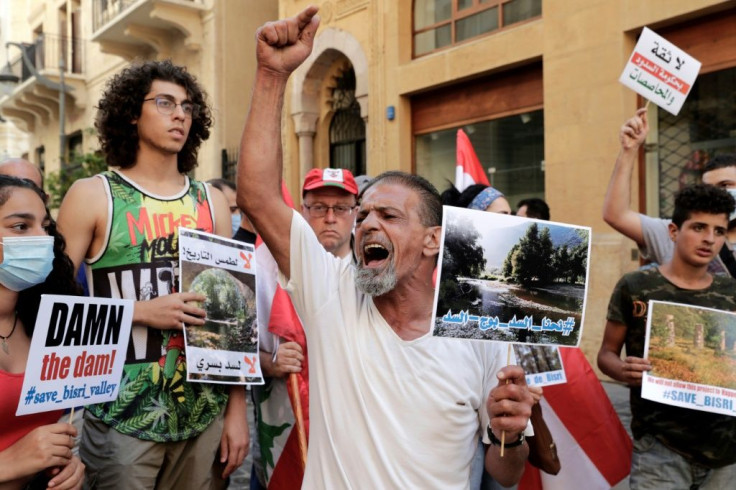 Plans for the dam had sparked angry protests in Beirut
