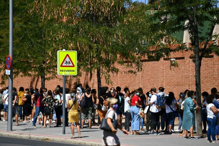 Teachers and other school staff had to be tested for the virus before the start of the new term