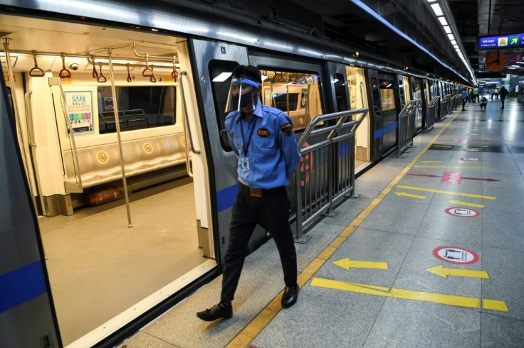 The New Delhi metro reopened on Monday after a five-month closure
