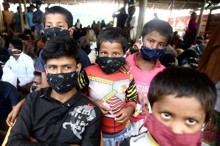 Locals donated food and clothing to the Rohingya that came ashore