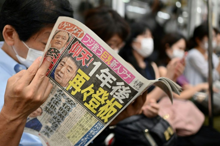 Abe announced his shock plans to resign in late August, saying he was suffering a recurrence of long-standing health problems