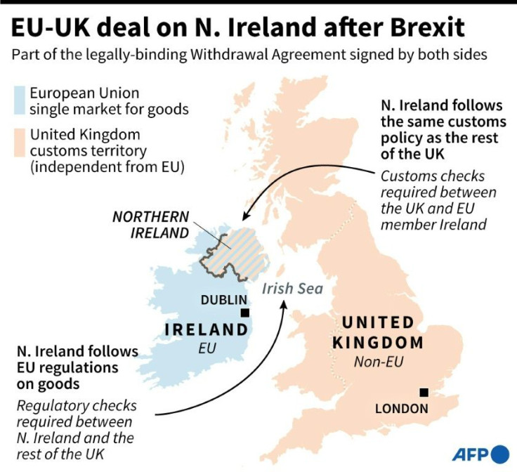 Details of the legally-binding agreement between the EU and UK covering checks on goods travelling through Northern Ireland