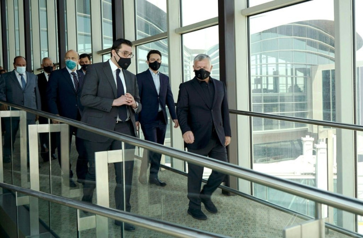 Jordanian King Abdullah II visited the Queen Alia International Airport in Amman ahead of the resumption of flights