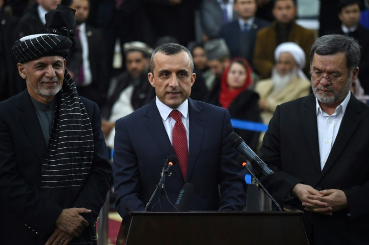 Afghan vice-president Amrullah Saleh (centre) has personified the fortunes and perils of the country since the US-led invasion of 2001