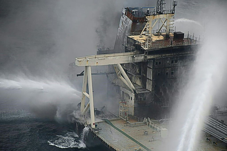 Sri Lanka's air force said the week-long fire had damaged much of the Panamanian-registered New Diamond's super structure