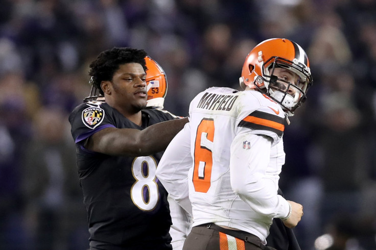 Lamar Jackson Baker Mayfield Ravens Browns