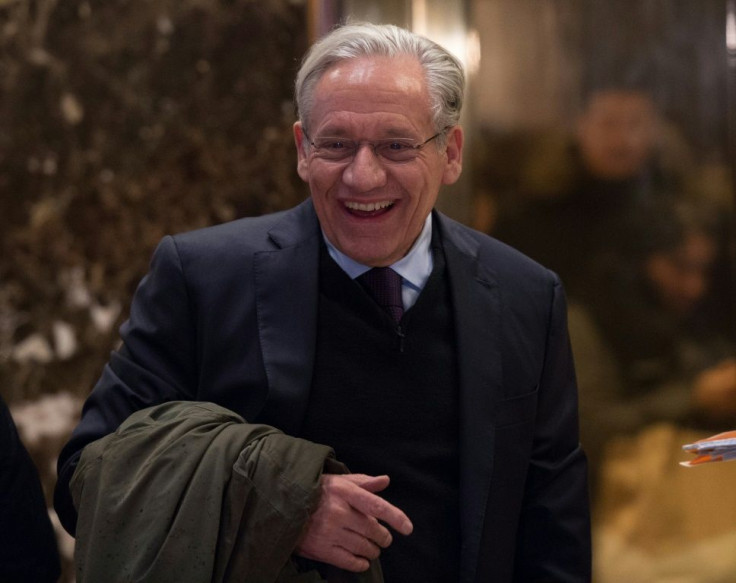 Bob Woodward arrives at Trump Tower in New York in early January 2017 to interview Donald Trump