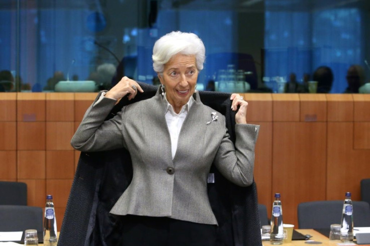 ECB chief Christine Lagarde's words will be scrutinised for hints on how to hold down the euro in a grim economic climate