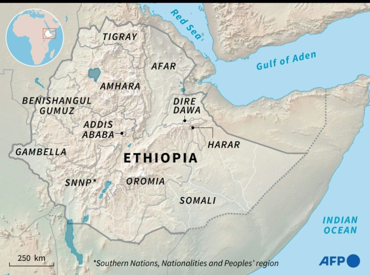 The regions of Ethiopia