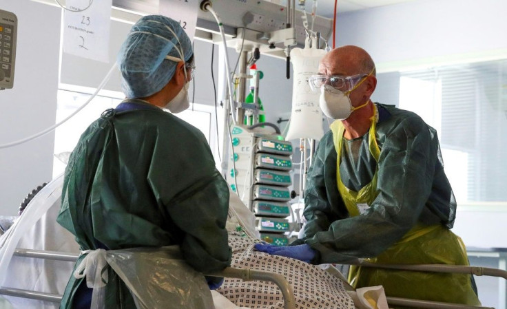 Medical staff in intensive care routinely wear full protective equipment